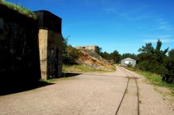Eingang zur Bunkeranlage der Kanone #2